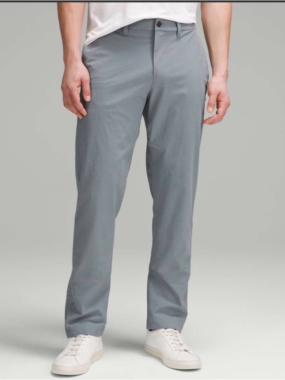 Men's Lululemon ABC Classsic Fit Light Blue Grey Casual Chinos